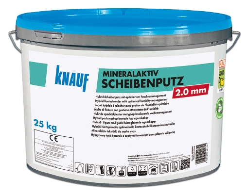 Knauf - MineralAktiv Scheibenputz 2.0 - MineralAktiv Scheibenputz 25kg 2,0mm