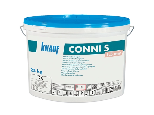 Knauf - Σιλικονούχος διακοσμητικός σοβάς Conni S 2.0 - 432601 CONNI S 1 5 GR Brilliantweiss 25kg δοχ