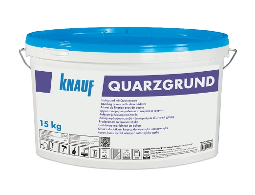 Knauf - Quarzgrund Pro Χαλαζιακό αστάρι πρόσφυσης τελικού επιχρίσματος - 479779 QUARZGRUND Pro15 kg δοχ