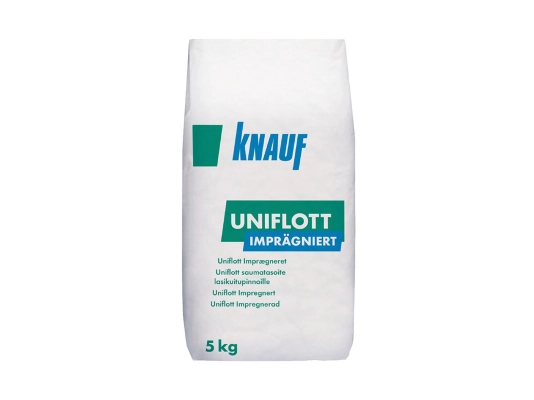 Knauf - Υψηλής αντοχής υλικό αρμολόγησης άνθυγρων γυψοσανίδων Uniflott - 66494 UNIFLOTT ANΘYΓPO 5 KG ΣAKKI