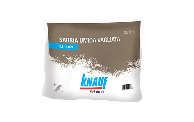 Sabbia umida vagliata