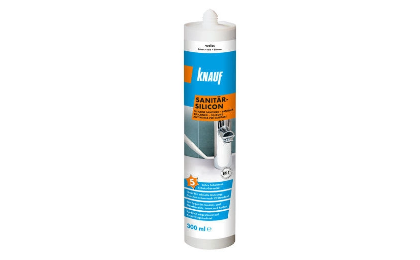 Knauf - Sanitarni silikon- 310 ml - Sanitarni silikon 300 ml