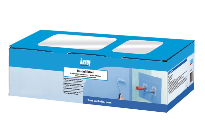 Knauf - Set za brtvljenje (bez bitumena) brtveni premaz 4 kg + brtvena traka 5 m - 00008009 Set za brtvljenje (bez bitumena) brtveni premaz 4 kg + brtvena traka 5 m