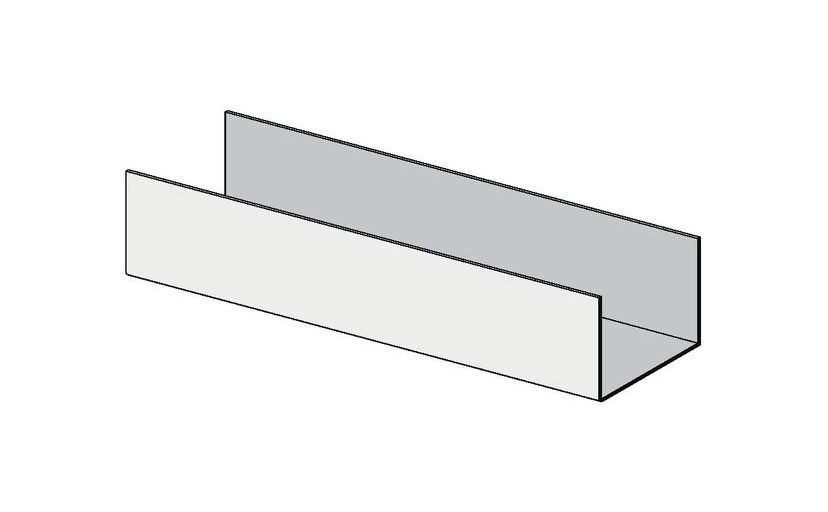 Knauf - UW-skinne, 100 - UW profil med høje flanger