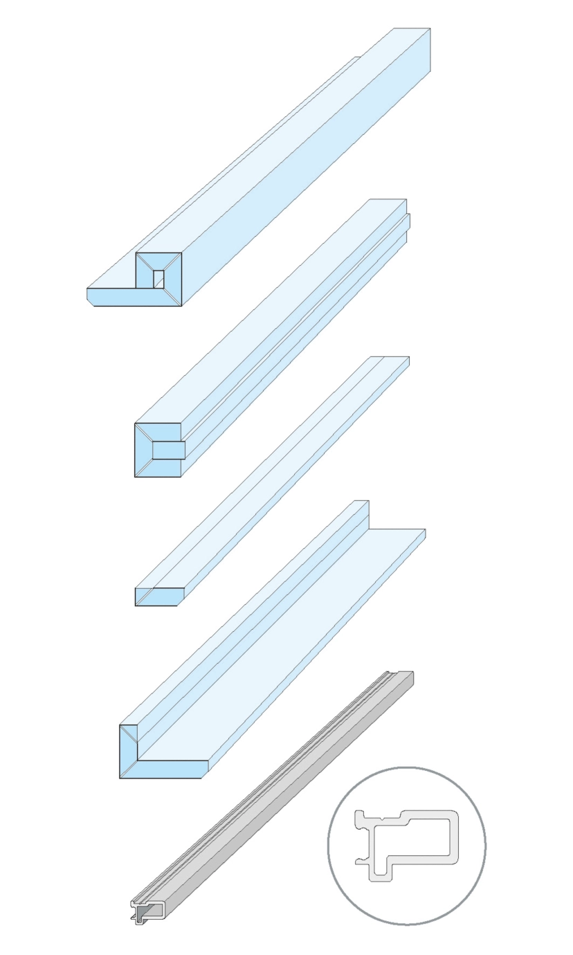 Knauf - Zargenlose Türlaibung Pocket Kit für Holztürblatt - Zargenlose-Tuerlaibung Pocket-Kit Holz