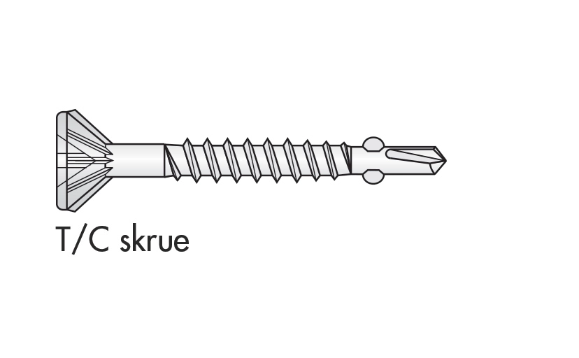 Knauf - Skruer, T/C - T/C skrue