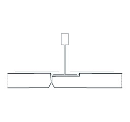 Knauf - Contur Tangent S24 12,5 avattava akustiikkalevy kattoon - D reuna contur.jpg