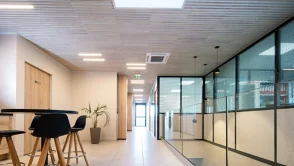 Rold12 acoustic ceiling in office