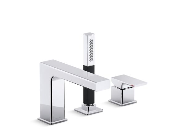 Kohler 37337d Strayt Single Lever 3 Hole Deck Mount Bath
