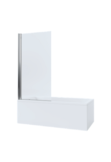 Mira Single Panel Square Bathscreen