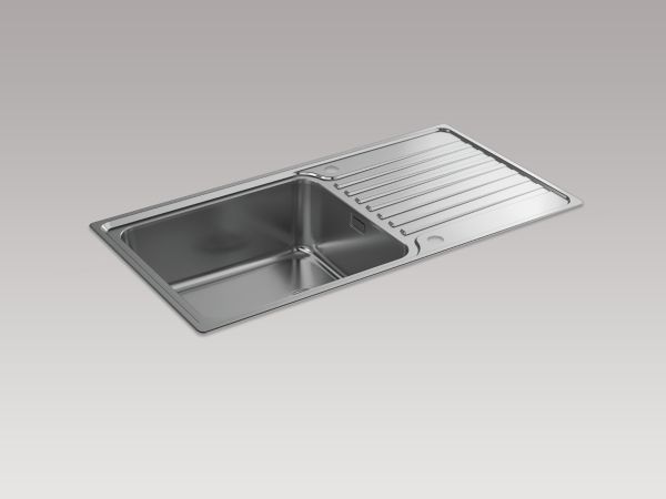 Hone 950mm Inset Sink With Draining Board
