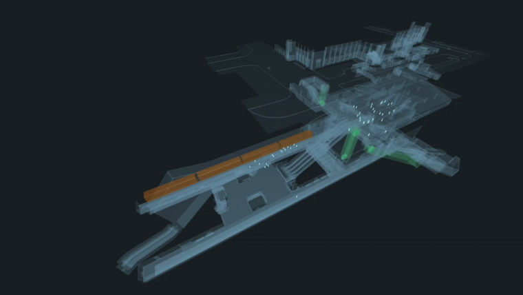 KONE digital twin concept piloted at a metro station in Helsinki.