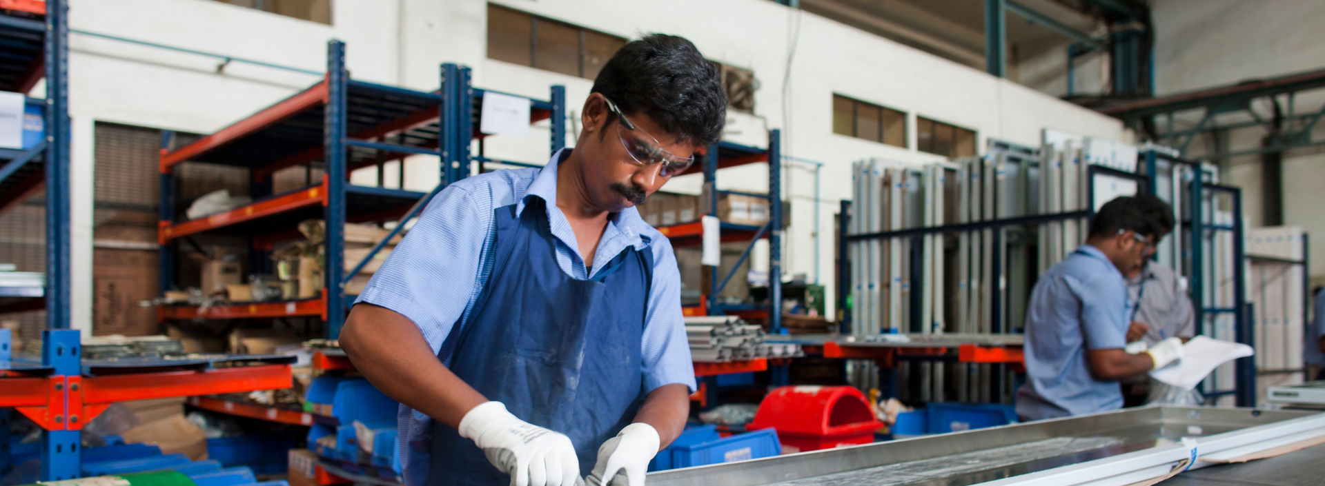 KONE factory workers in India.