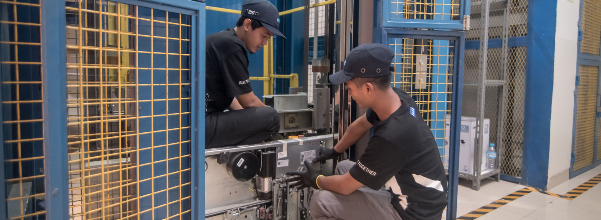 Students at the KONE Indonesia Training Centre