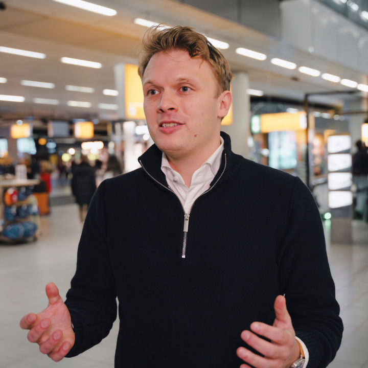 Rens Kamerling, innovation manager at Schiphol Airport.