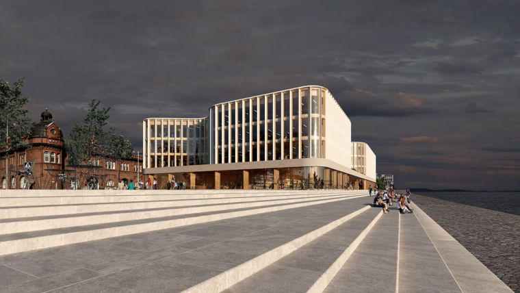 Katajanokanlaituri-iltakuva-ulkoa-tyoelakeyhtio-Varma:760x428%2816-9%29