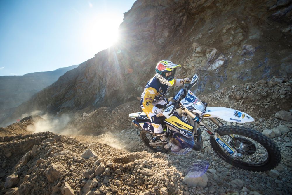 Graham Jarvis performs during the prolog of the Red Bull Hare Scramble 2015 in Eisenerz, Austria on June 5th, 2015. // Philip Platzer/Red Bull Content Pool // P-20150605-02075 // Usage for editorial use only // Please go to www.redbullcontentpool.com for further information. // 