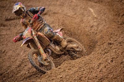RED BULL GASGAS FACTORY RACING BATTLE THE ELEMENTS AT AGUEDA MUDFEST