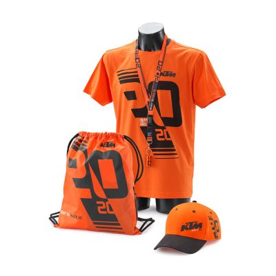MIT DEM LIMITIERTEN KTM FAN PACKAGE BLEIBST DU READY TO
RACE