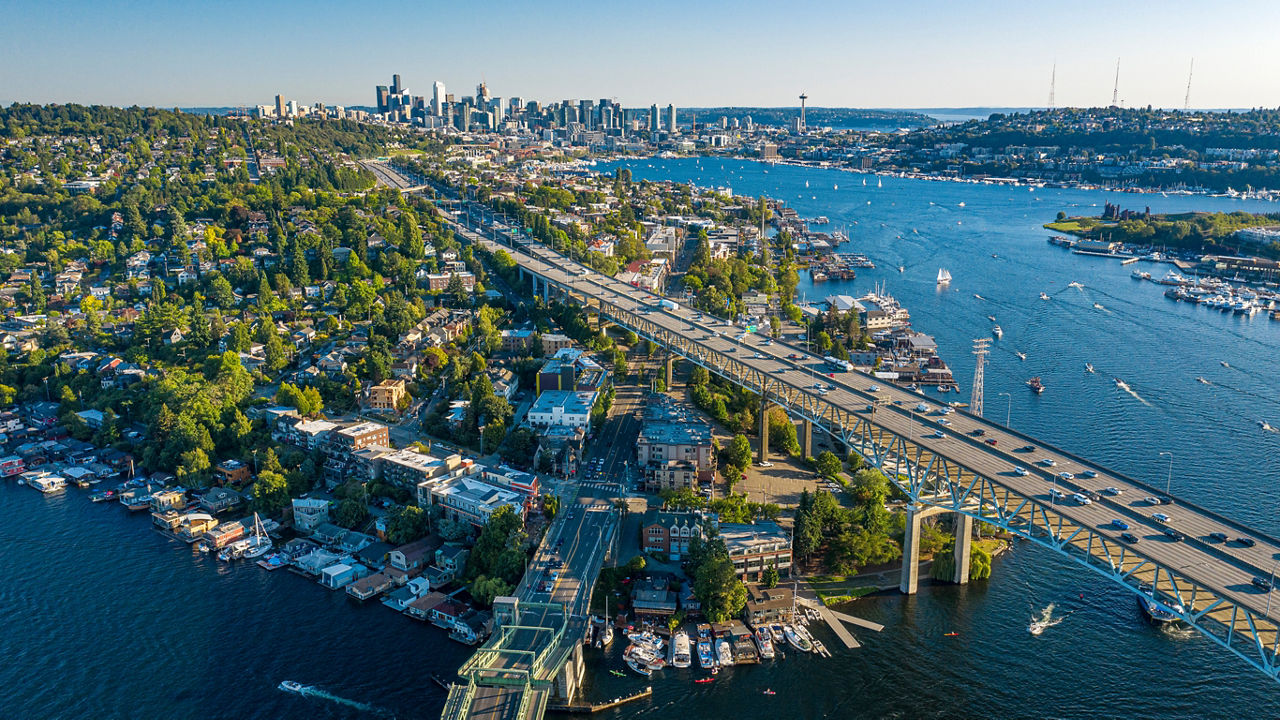 Seattle is a sprawling metropolitan city in the Pacific Northwest
