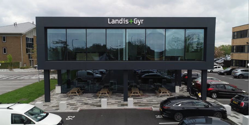 picture of Landis+Gyr office building in Manchester, UK