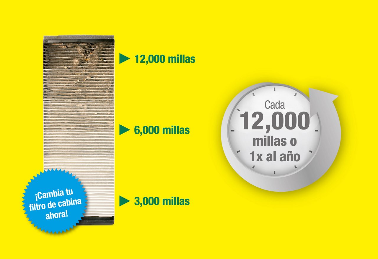 Replace your cabin air filter after 15.000 km or every year