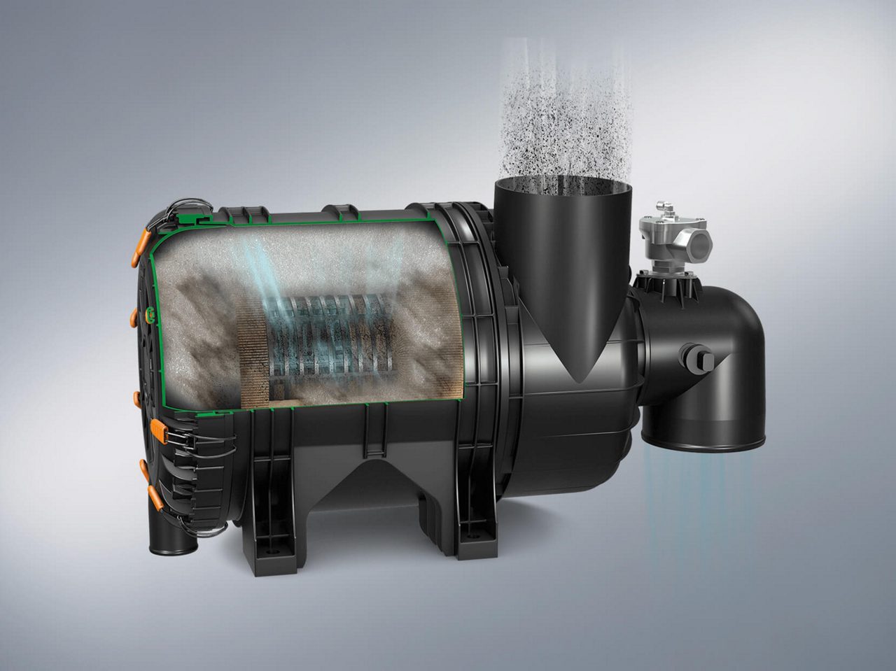 Self-cleaning air filter ENTARON XR