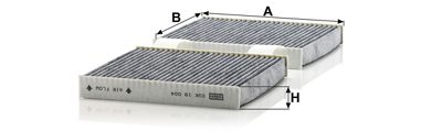 Filtre d’habitacle MANN-FILTER CUK 19 004 — vue 3