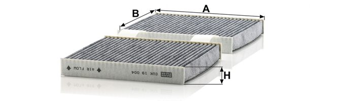 Filtre d’habitacle MANN-FILTER CUK 19 004 — vue 4