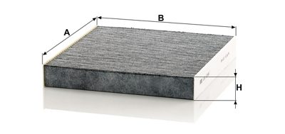Filtre d’habitacle MANN-FILTER CUK 2345 — vue 3