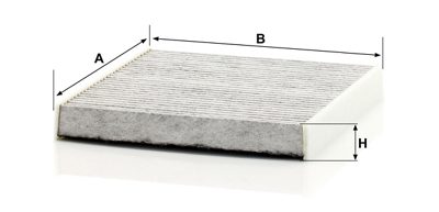 Filtre d’habitacle MANN-FILTER CUK 26 009 — vue 3