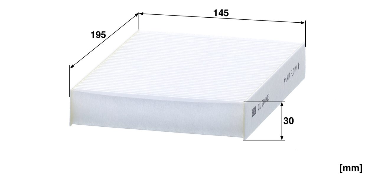 Filtre d’habitacle MANN-FILTER CU 20 013 — vue 6