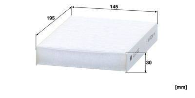 Filtre d’habitacle MANN-FILTER CU 20 013 — vue 3