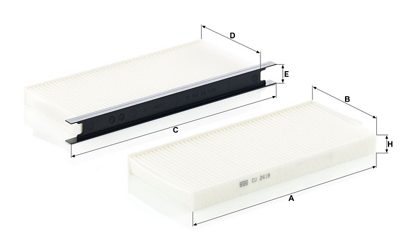 Filtre d’habitacle MANN-FILTER CU 2418 2 — vue 3