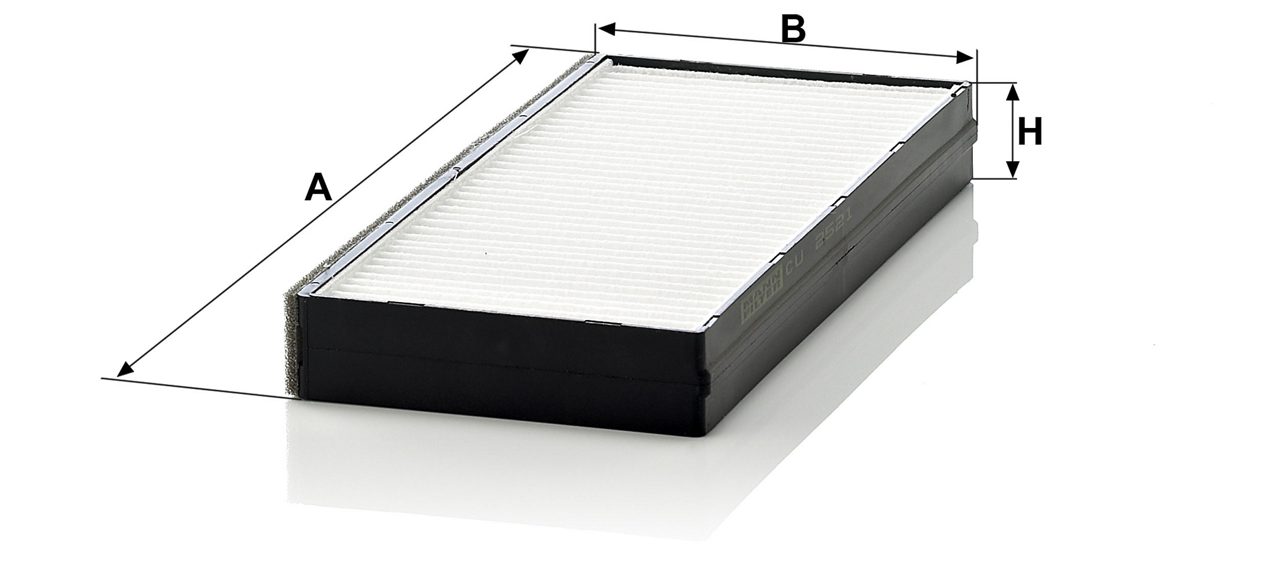 Filtre d’habitacle MANN-FILTER CU 2521 2 — vue 6
