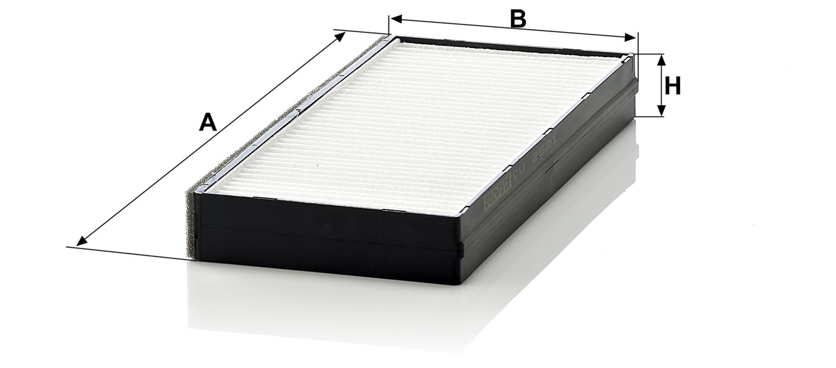 Filtre d’habitacle MANN-FILTER CU 2521 2 — vue 7
