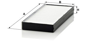 Filtre d’habitacle MANN-FILTER CU 2521 2 — vue 3