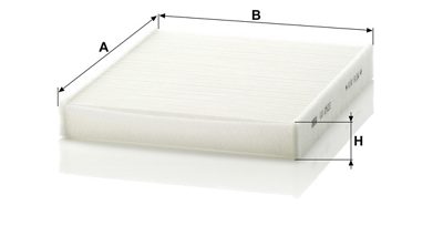 Filtre d’habitacle MANN-FILTER CU 2533 2 — vue 3