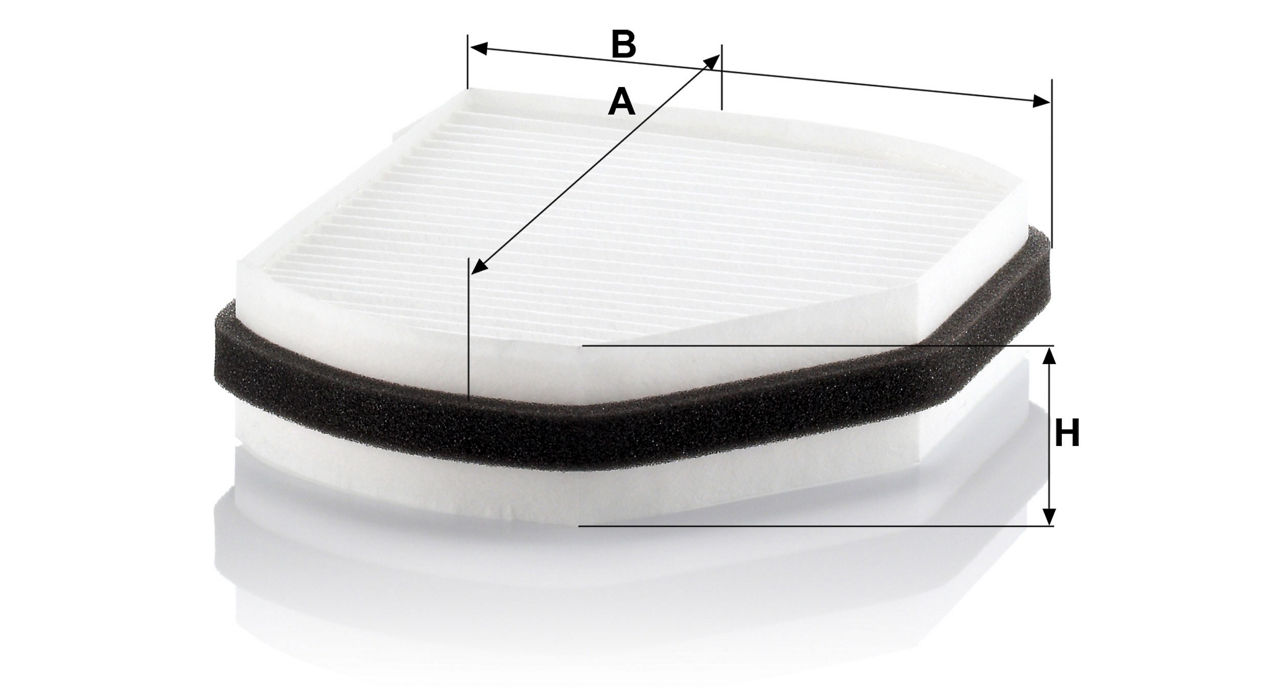 Filtre à Air D'habitacle MANN-FILTER CU 2897 - Qualité D'origine, Dimensions 54x275x219mm - Pour Voitures Et Utilitaires - 6