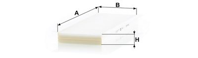 Filtre d’habitacle MANN-FILTER CU 3649 — vue 3