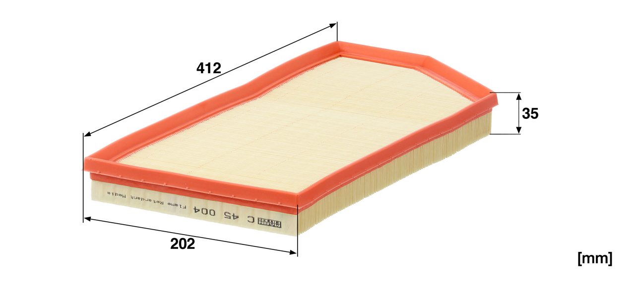 Filtre à air MANN-FILTER C 45 004 — vue 6