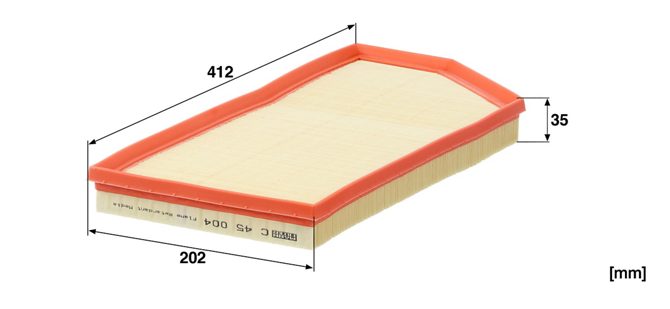 Filtre à air MANN-FILTER C 45 004 — vue 4