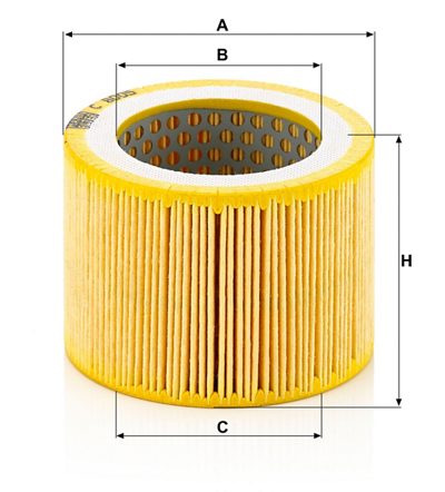 Filtre à air MANN-FILTER C 8005 — vue 3