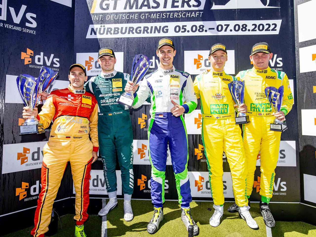 Podium for the Mamba drivers Frank Bird and Elias Seppänen in the Junior Standings (from Ieft)