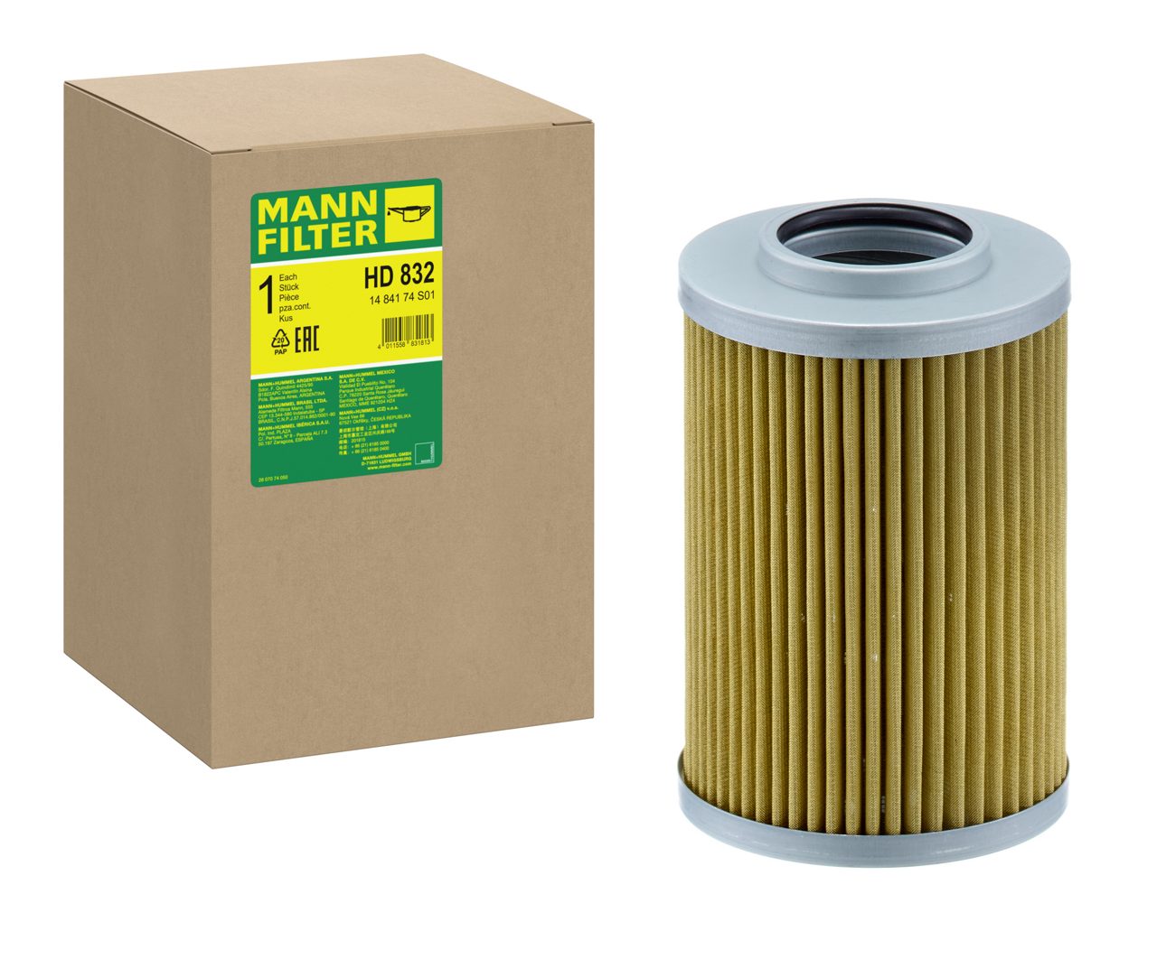 Product Image HD832_MANN-FILTER