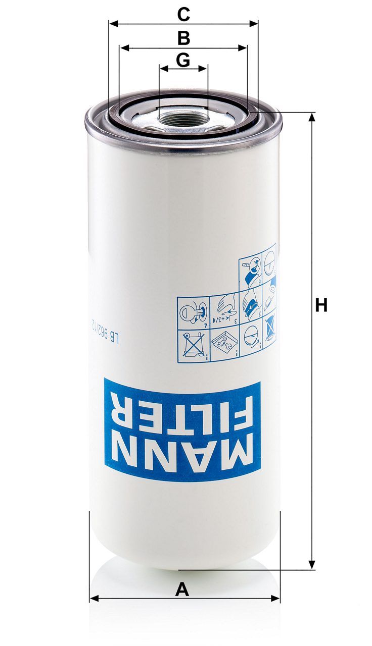 MANN-FILTER LB 962/12 壓縮空氣-油分離器