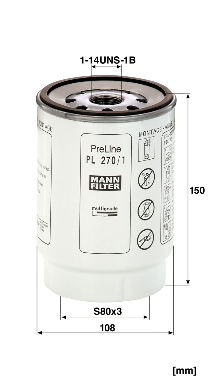 Product Image PL270/1X_MANN-FILTER
