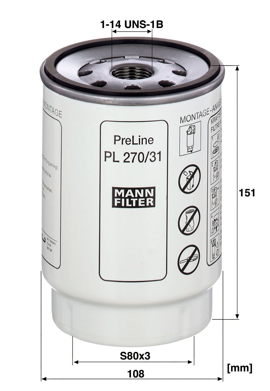 Product Image PL270/31Z_MANN-FILTER