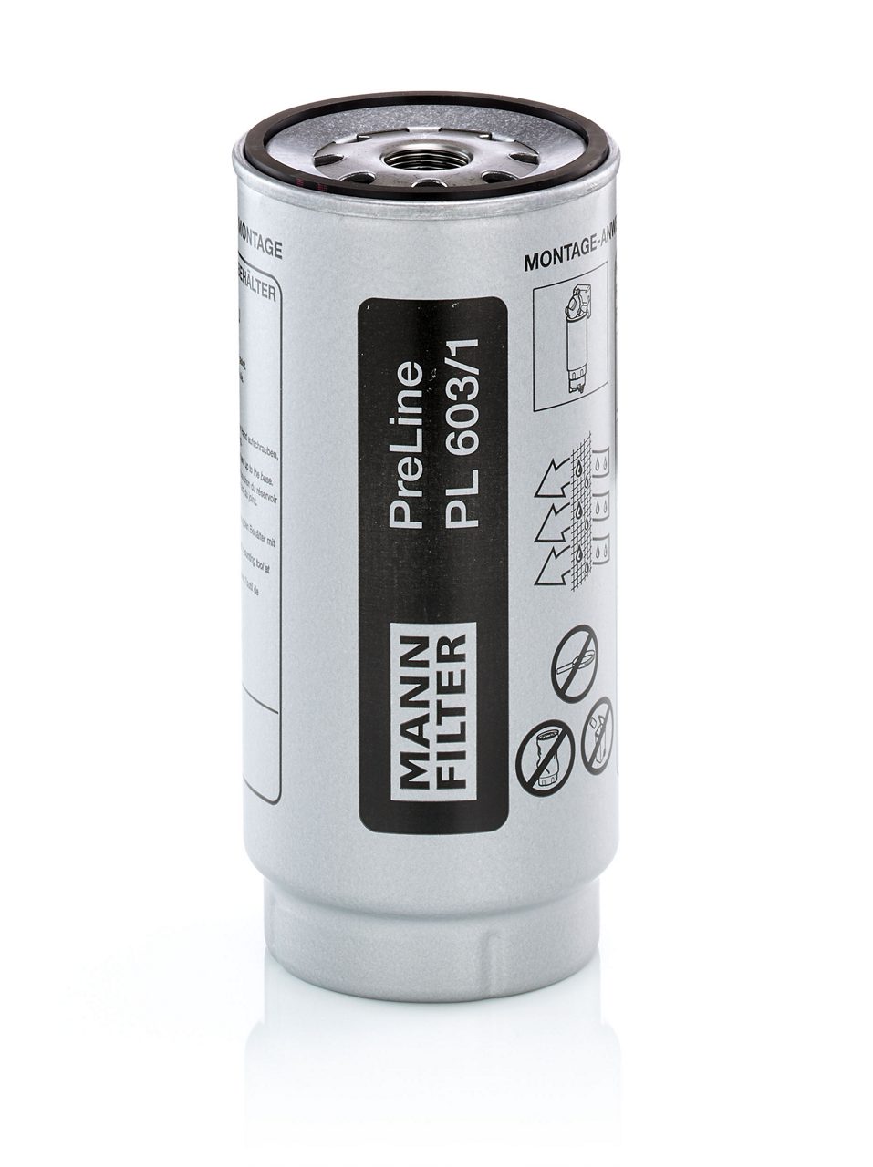 MANN-FILTER PL 603/1 x Filtro do combustível Diesel