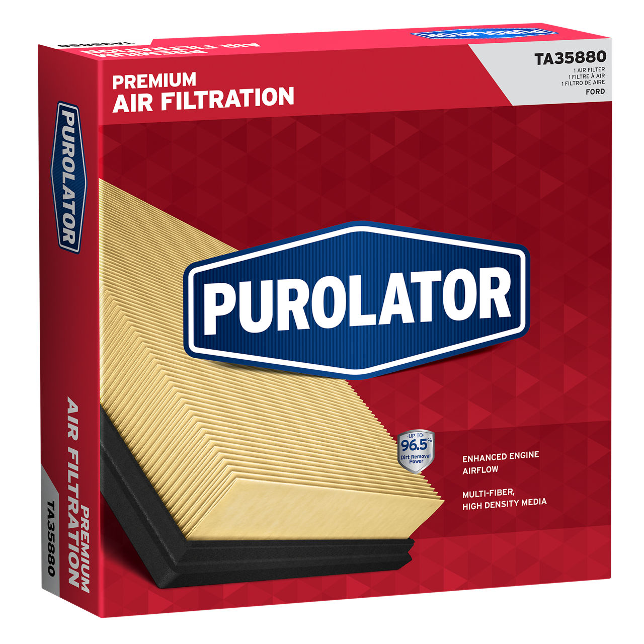 Protégez votre véhicule en remplaçant votre filtre à air par un filtre à air Purolator pour une filtration d’air haut de gamme.